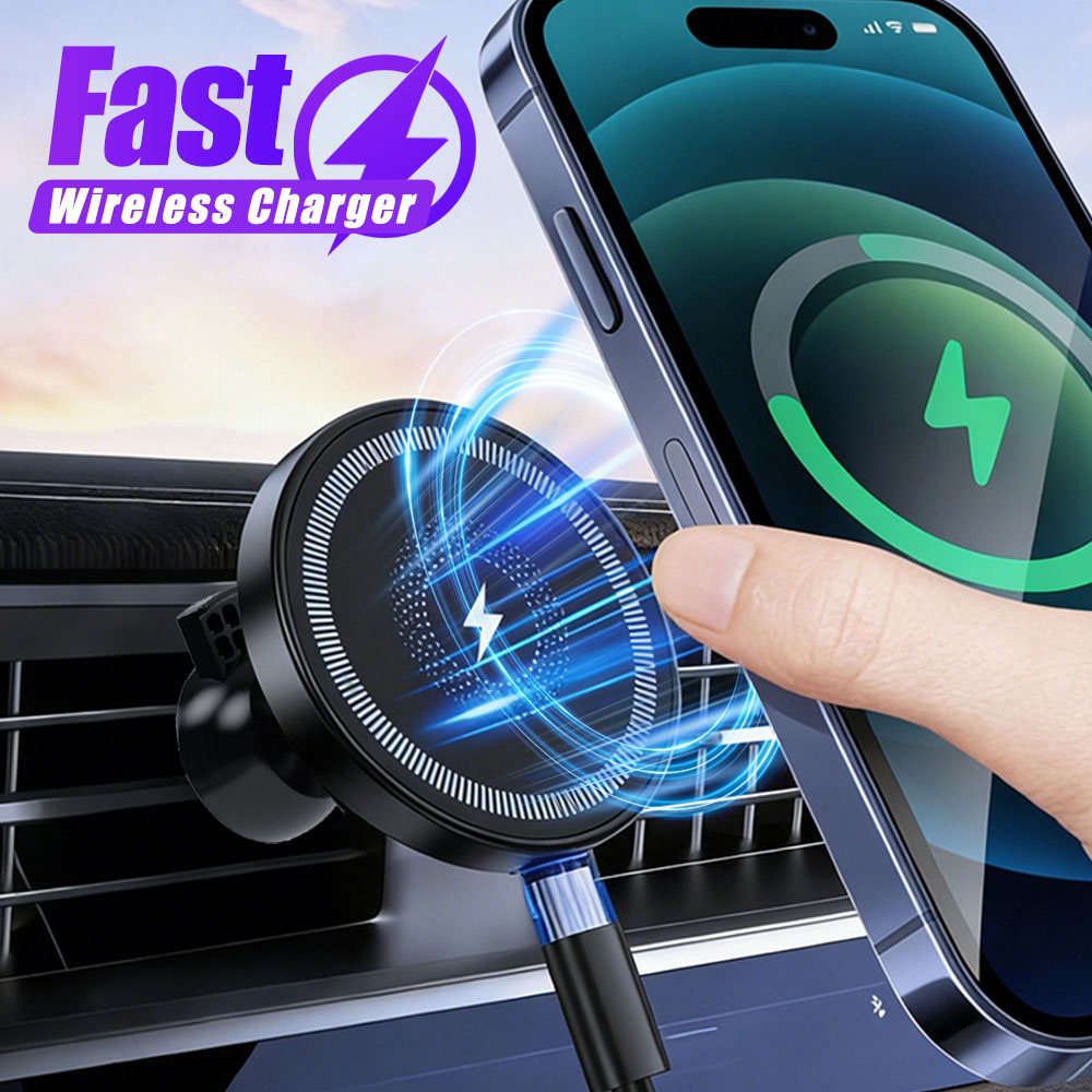 Magnetic Wireless Car Charger  - Wireless Car Charger Mount Fast Charging ulasan dan harga