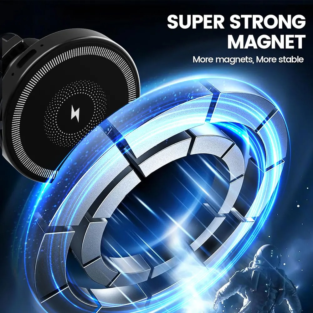 Magnetic Wireless Car Charger  - Wireless Car Charger Mount Fast Charging ulasan dan harga