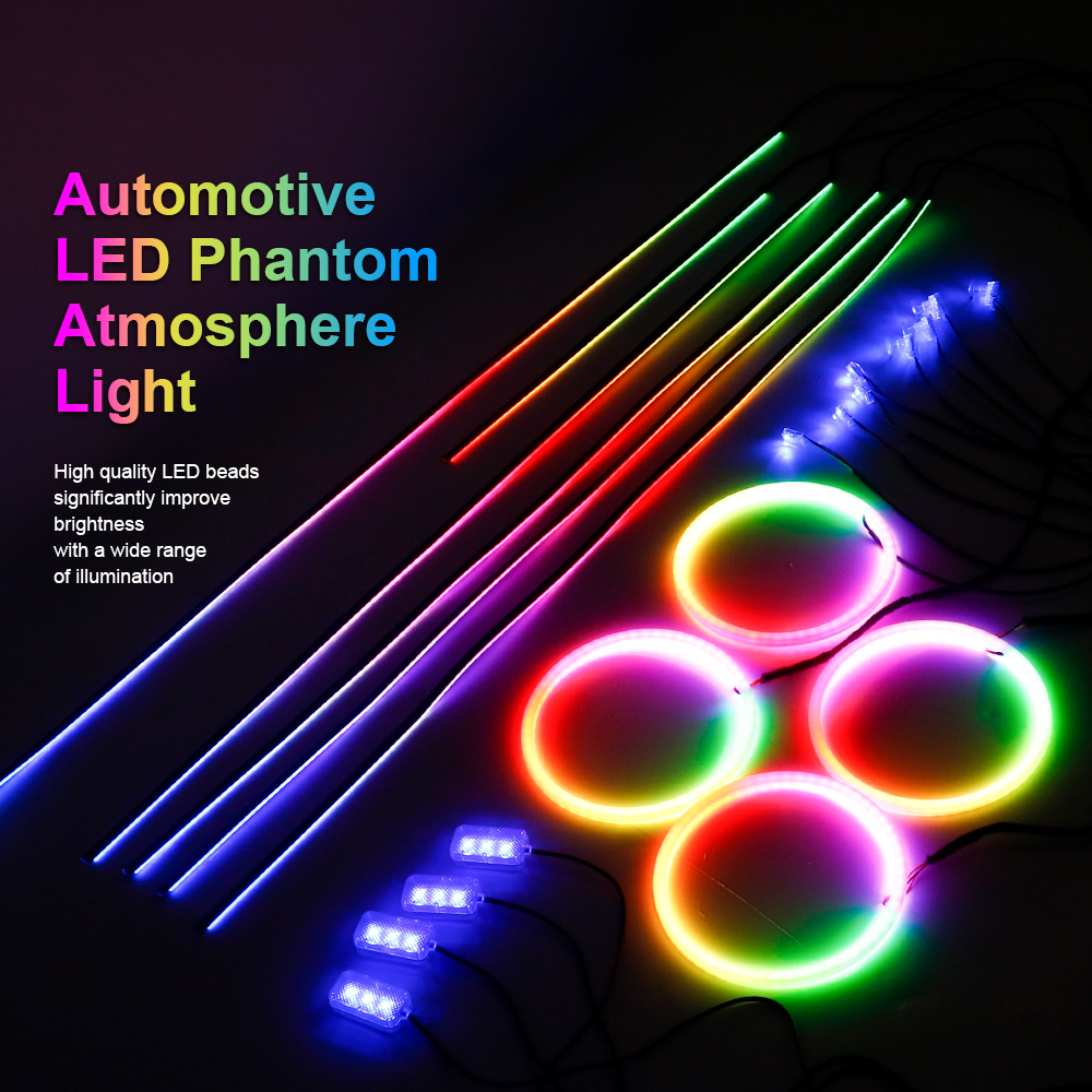 6/10/14/18/22 in 1 Car Ambient - Led Ambient Interior Car Lights App Control ulasan dan harga