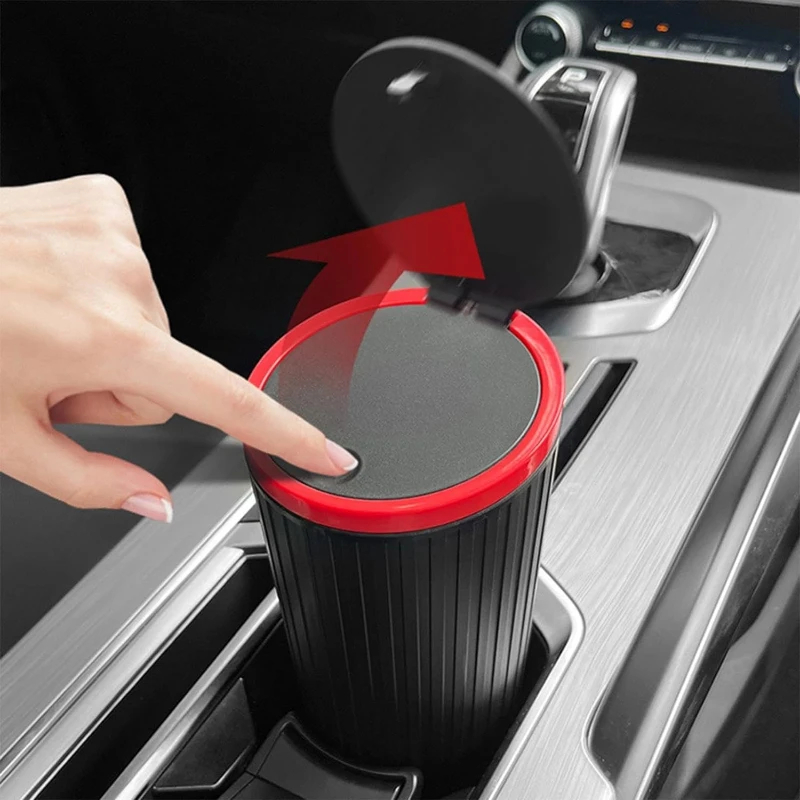 Car Trash Can Press Switch Typ - Waterproof Car Trash Can With Lid ulasan dan harga