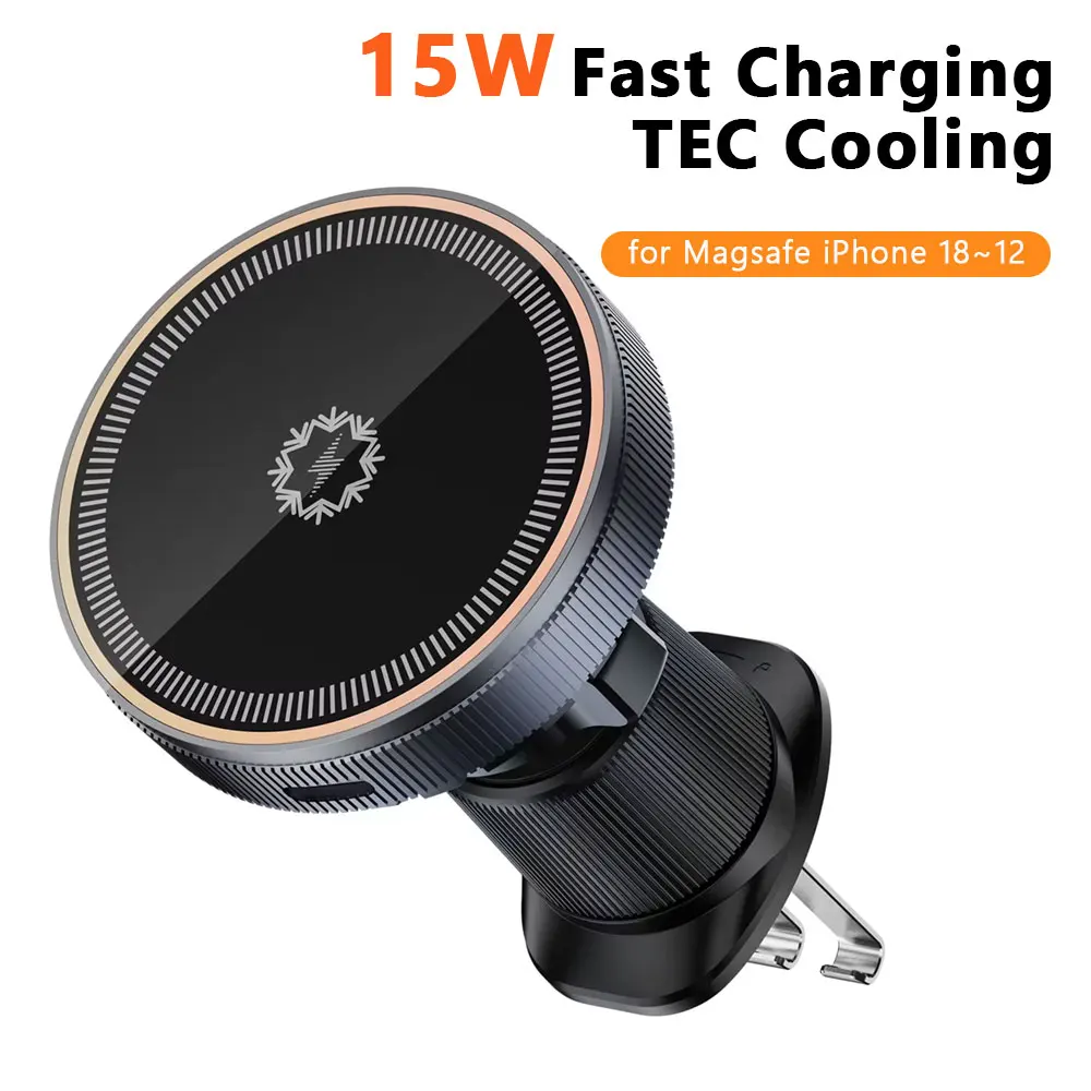 15W TEC Magnetic Wireless Car  - Magnetic Phone Holder For Car Vent ulasan dan harga