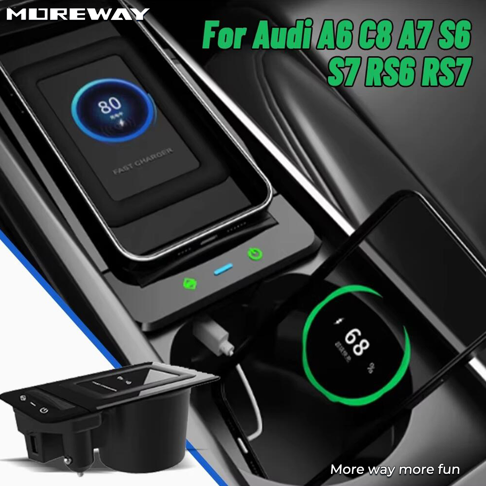 Moreway Phone Holder Mount Fas - Wireless Car Charger Mount Fast Charging ulasan dan harga
